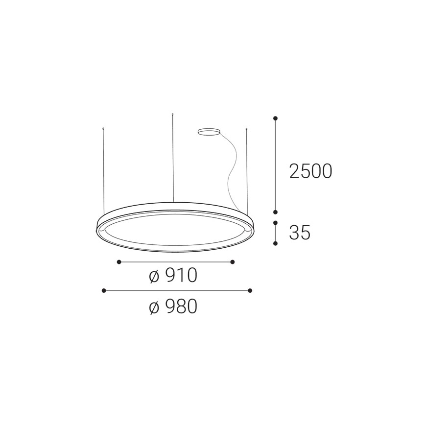 LED2 - LED Reguliuojamas pakabinamas sietynas BELLA LED/80W/230V 3000K/4000K rudas