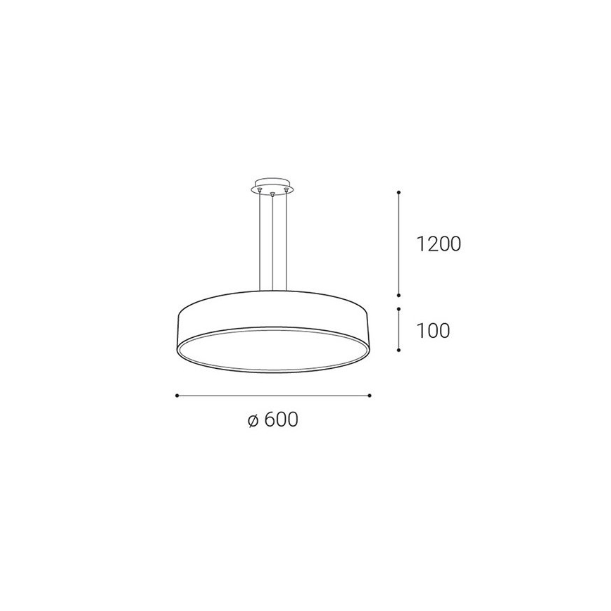 LED2 - LED Reguliuojamas pakabinamas sietynas MONO LED/60W/230V 3000K/4000K baltas