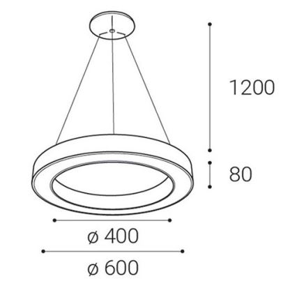 LED2 - LED Reguliuojamas pakabinamas sietynas SATURN LED/50W/230V 3000K/4000K juodas