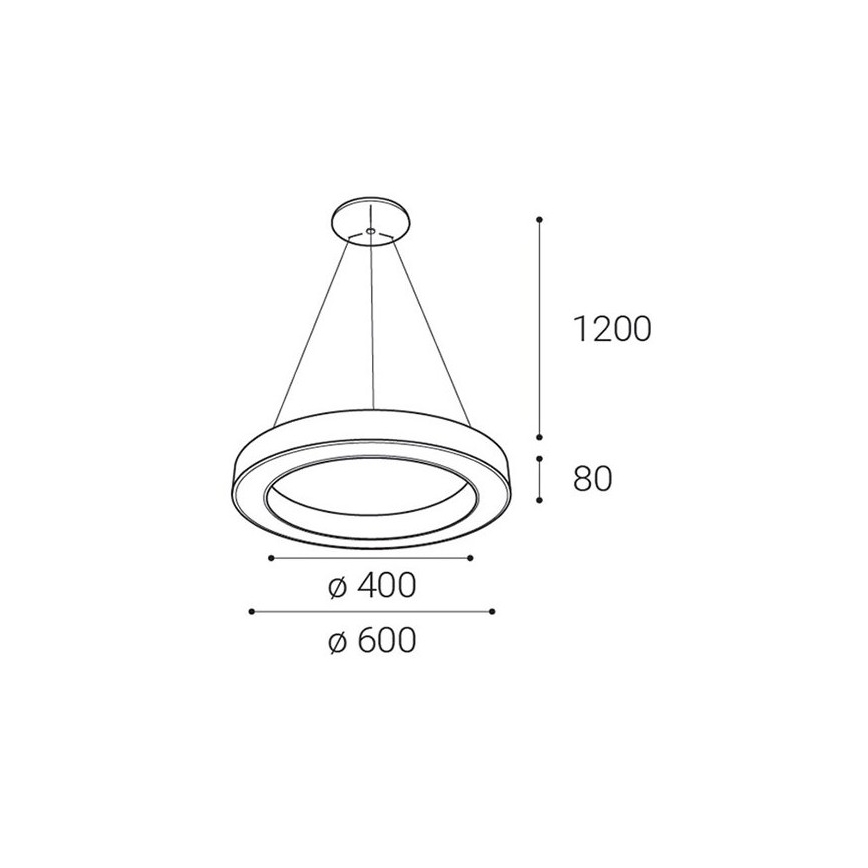 LED2 - LED Reguliuojamas pakabinamas sietynas SATURN LED/50W/230V 3000K/4000K juodas