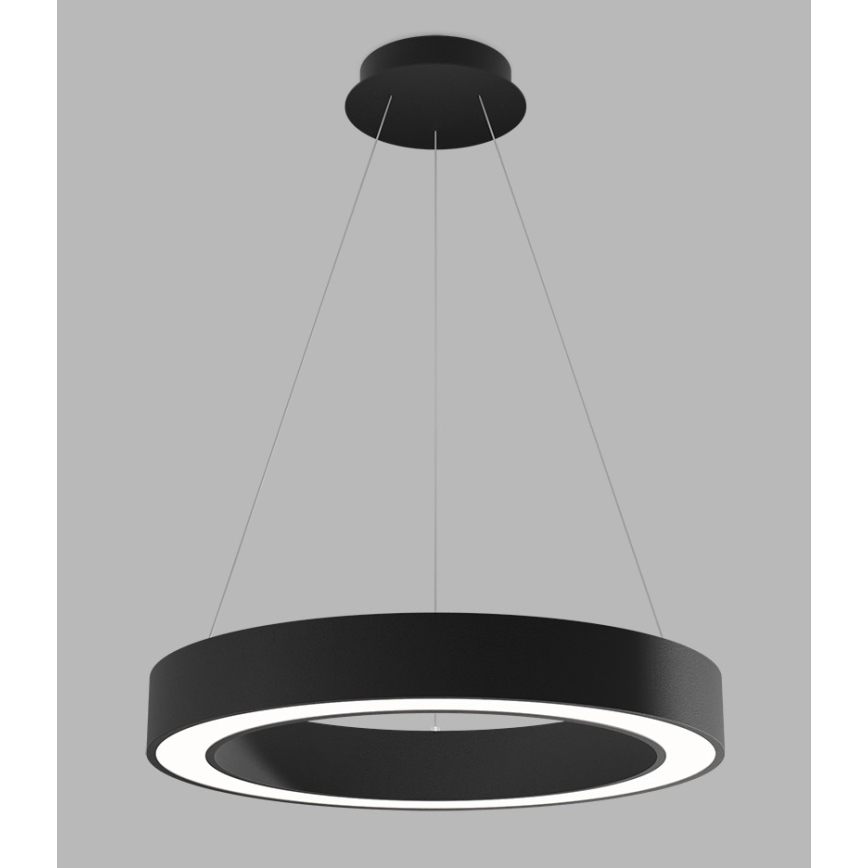 LED2 - LED Reguliuojamas pakabinamas sietynas SATURN LED/50W/230V 3000K/4000K juodas