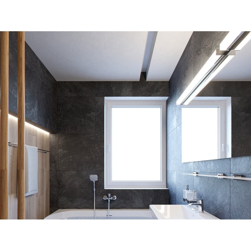LED2 – LED Vonios sieninis šviestuvas QUADRA LED/12W/230V IP44 3000K/4000K
