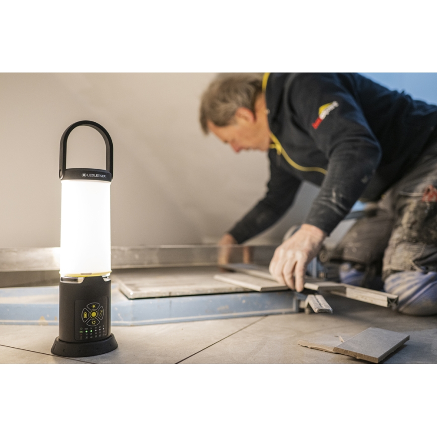 Ledlenser AL10R Work - reguliuojamo ryškumo įkraunama LED darbo žibintuvė, 4700 mAh, IP67, 6300 lm, 9,5 h