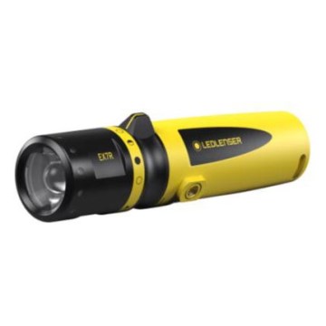 Ledlenser EX7R - dimeriuojamas įkraunamas LED žibintas, 3250 mAh, IP68, 220 lm, 45 val., geltonas