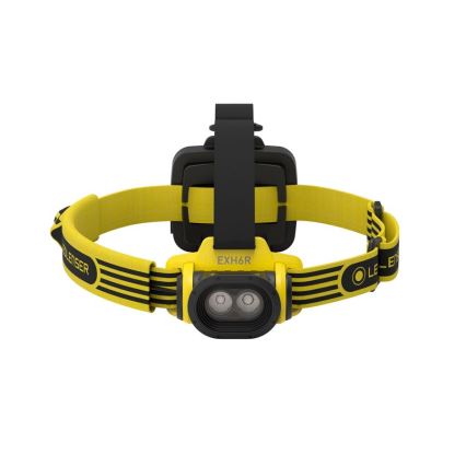 Ledlenser EXH6R - reguliuojamas įkraunamas LED galvos žibintas LED/1900 mAh IP68 250 lm 15 val. geltonas