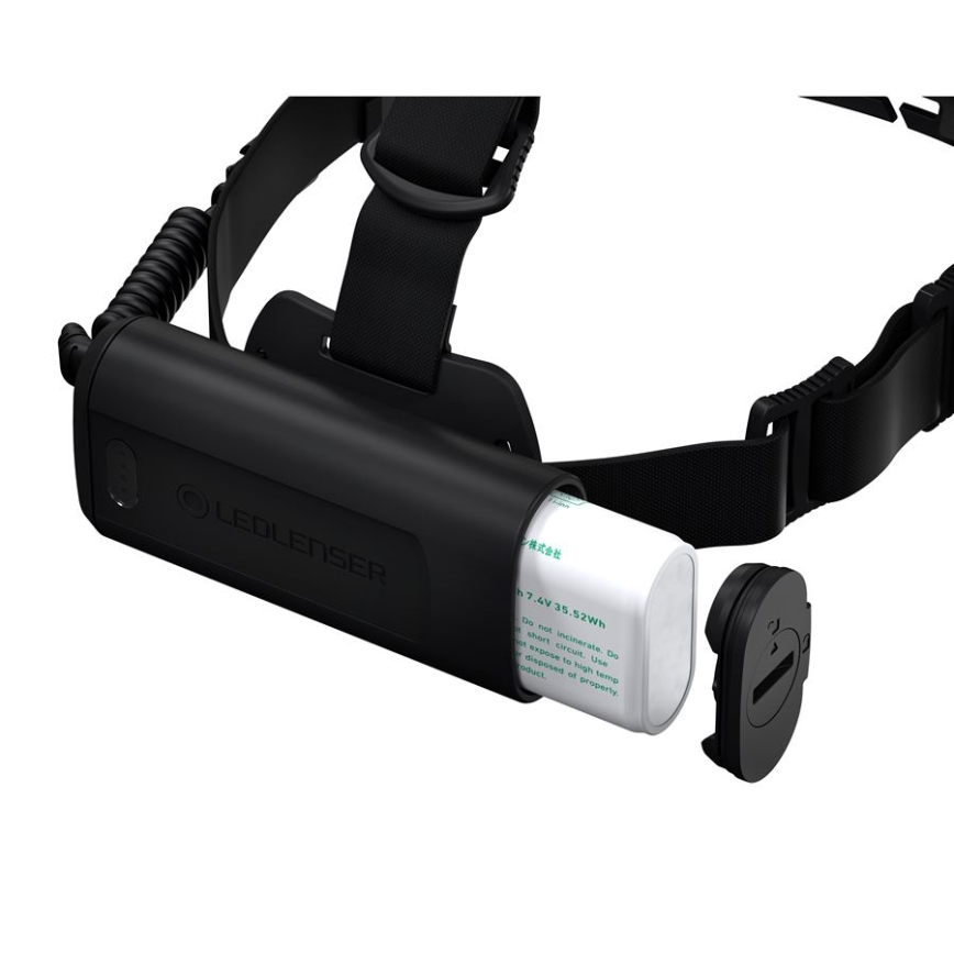 Ledlenser H19R CORE - reguliuojamo ryškumo įkraunamas LED galvos žibintas, 4800 mAh, IP67, 3500 lm, 20 val., juodas
