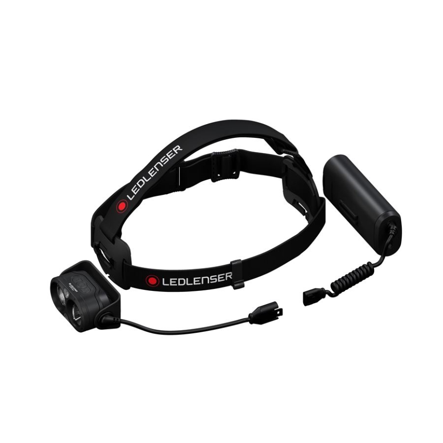 Ledlenser H19R CORE - reguliuojamo ryškumo įkraunamas LED galvos žibintas, 4800 mAh, IP67, 3500 lm, 20 val., juodas
