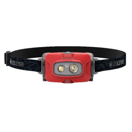Ledlenser HF4R Core - LED įkraunamas galvos žibintas su reguliuojamu ryškumu LED/1000 mAh IP68 500 lm 35 val. raudonas