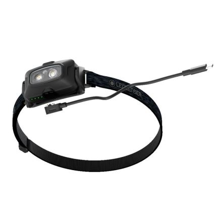 Ledlenser HF4R Core - LED reguliuojamo ryškumo įkraunamas galvos žibintas LED/1000 mAh IP68 500 lm 35 h juodas