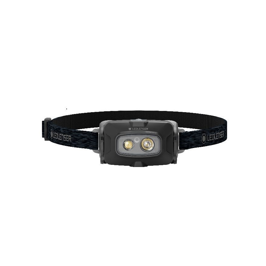 Ledlenser HF4R Core - LED reguliuojamo ryškumo įkraunamas galvos žibintas LED/1000 mAh IP68 500 lm 35 h juodas