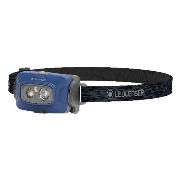 Ledlenser HF4R Core - reguliuojamas įkraunamas LED galvos žibintas LED/1000 mAh IP68 500 lm 35 h mėlynas
