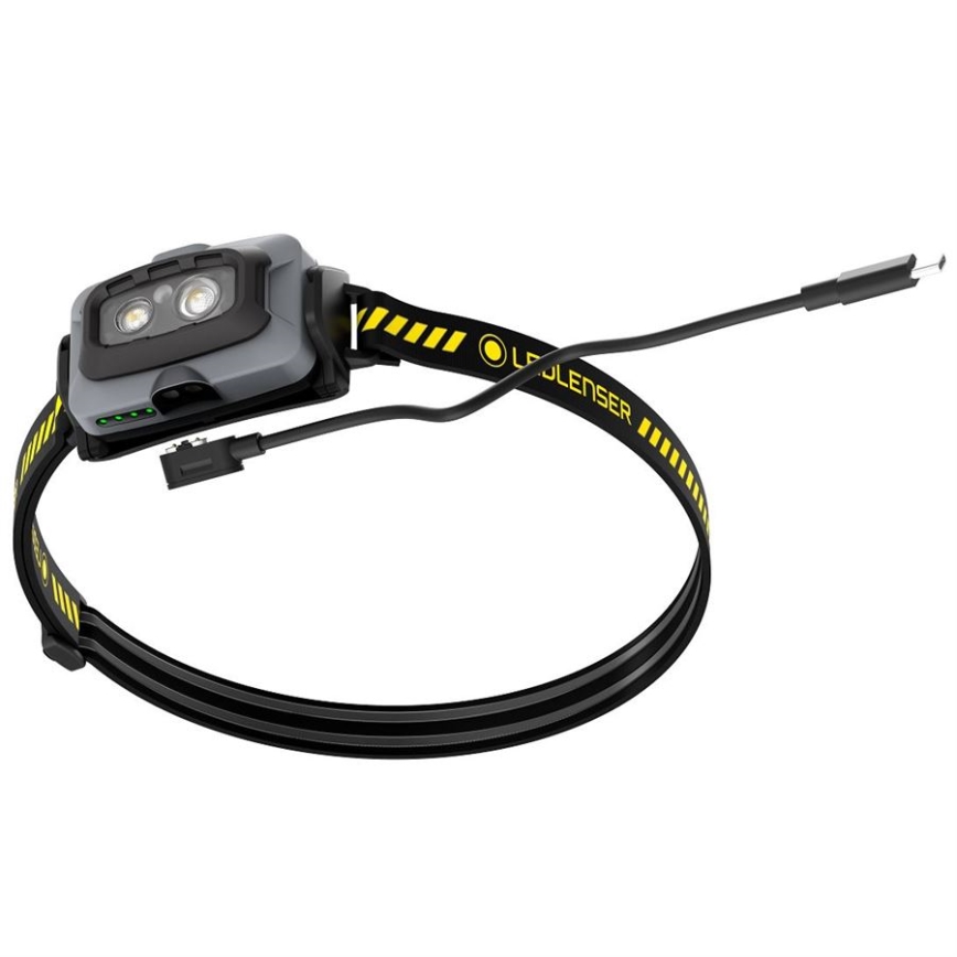 Ledlenser HF4R Work - reguliuojamo ryškumo įkraunamas LED galvos žibintas LED/1000 mAh IP68 500 lm 35 h juodas