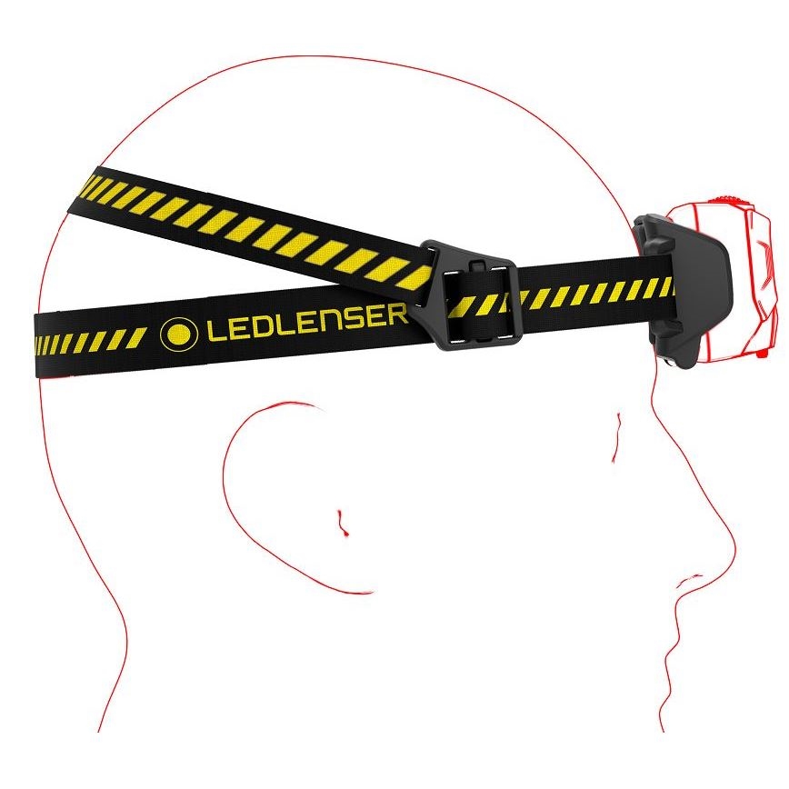 Ledlenser HF6R Work - reguliuojamo ryškumo įkraunamas LED galvos žibintas LED/2000 mAh IP68 800 lm 60 h juoda