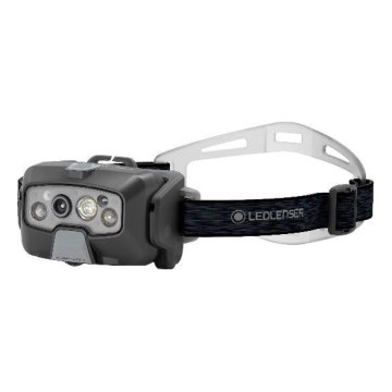 Ledlenser HF8R Core - LED reguliuojamo ryškumo įkraunamas galvos žibintas, 2000 mAh, IP68, 800 lm, 60 val., pilka