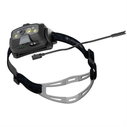 Ledlenser HF8R Core - LED reguliuojamo ryškumo įkraunamas galvos žibintas, 2000 mAh, IP68, 800 lm, 60 val., pilka