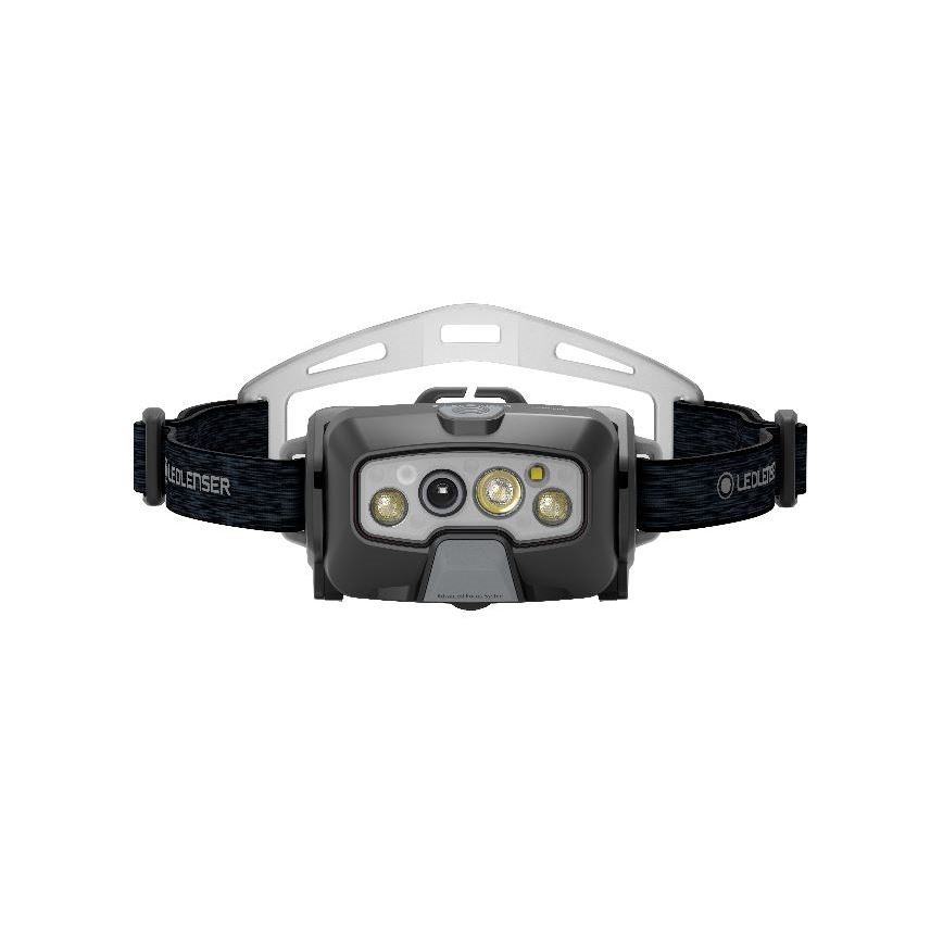 Ledlenser HF8R Core - LED reguliuojamo ryškumo įkraunamas galvos žibintas, 2000 mAh, IP68, 800 lm, 60 val., pilka