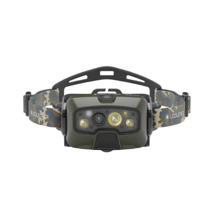 Ledlenser HF8R Core RGB - reguliuojamas, įkraunamas LED galvos žibintas LED/3700 mAh IP68 1600 lm 90h žalias