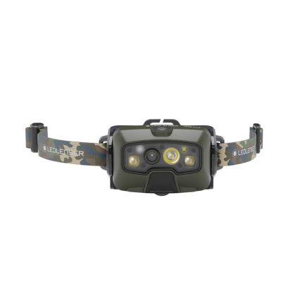 Ledlenser HF8R Core RGB - reguliuojamas, įkraunamas LED galvos žibintas LED/3700 mAh IP68 1600 lm 90h žalias