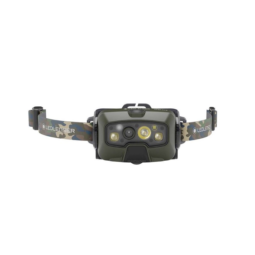 Ledlenser HF8R Core RGB - reguliuojamas, įkraunamas LED galvos žibintas LED/3700 mAh IP68 1600 lm 90h žalias