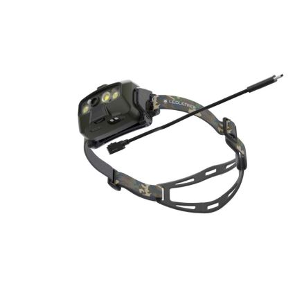 Ledlenser HF8R Core RGB - reguliuojamas, įkraunamas LED galvos žibintas LED/3700 mAh IP68 1600 lm 90h žalias