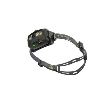 Ledlenser HF8R Core RGB - reguliuojamas, įkraunamas LED galvos žibintas LED/3700 mAh IP68 1600 lm 90h žalias