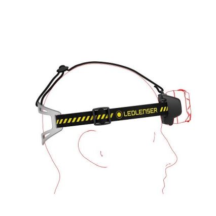Ledlenser HF8R Work - reguliuojamas įkraunamas LED galvos žibintas LED/3700 mAh IP68 1600 lm 90 h juodas