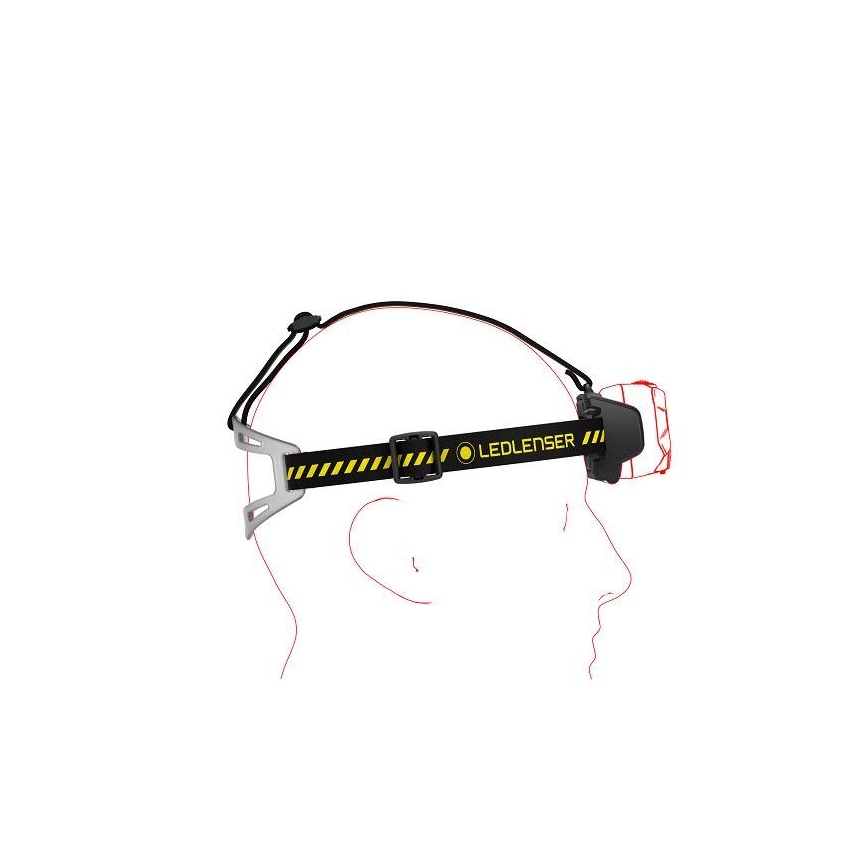 Ledlenser HF8R Work - reguliuojamas įkraunamas LED galvos žibintas LED/3700 mAh IP68 1600 lm 90 h juodas