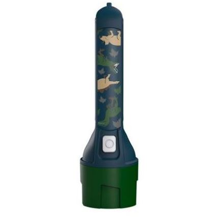 Ledlenser KIDBEAM4 DINO - Reguliuojamas vaikiškas LED žibintuvėlis LED/2xAAA IP44 žalias