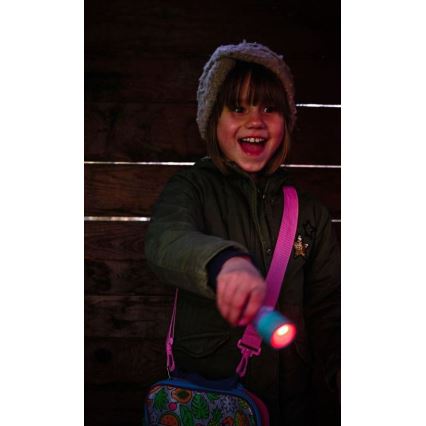 Ledlenser KIDBEAM4 RAINBOW - LED Vaikiškas žibintuvėlis su reguliuojamu ryškumu LED/2xAAA IP44 violetinė