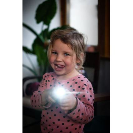 Ledlenser KIDBEAM4 RAINBOW - LED Vaikiškas žibintuvėlis su reguliuojamu ryškumu LED/2xAAA IP44 violetinė