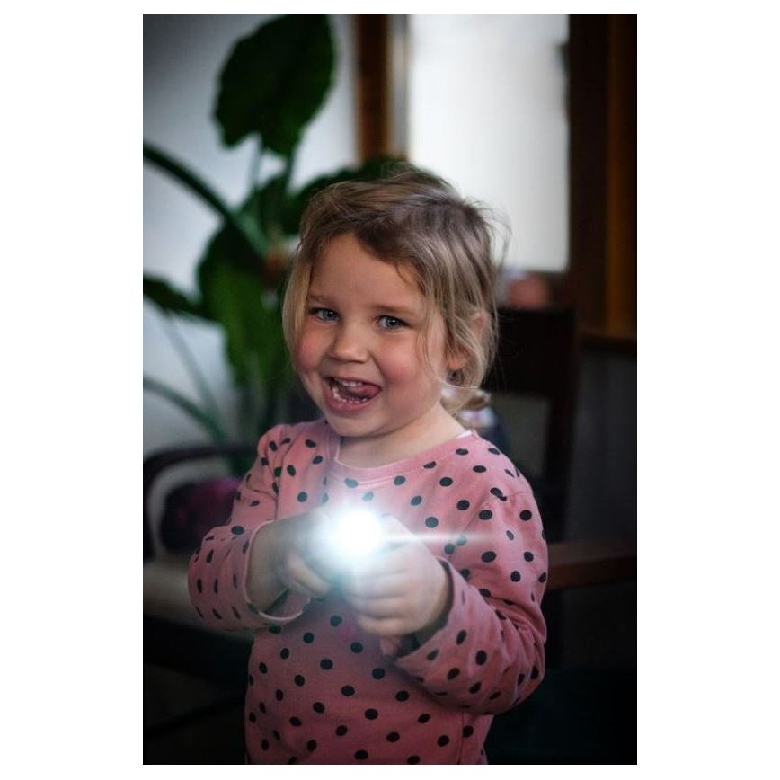 Ledlenser KIDBEAM4 RAINBOW - LED Vaikiškas žibintuvėlis su reguliuojamu ryškumu LED/2xAAA IP44 violetinė