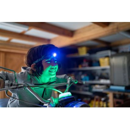 Ledlenser KIDCAMP6 DINO - reguliuojamo ryškumo nešiojama LED lempa, 3xAAA, IP44, žalia