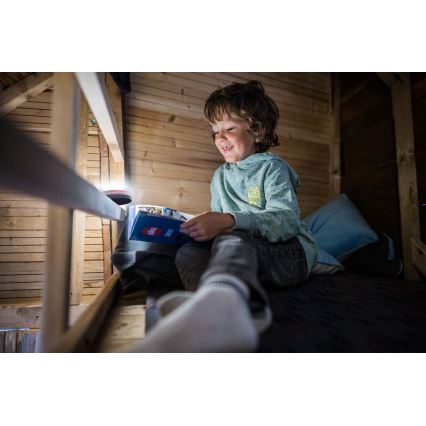 Ledlenser KIDCAMP6 DINO - reguliuojamo ryškumo nešiojama LED lempa, 3xAAA, IP44, žalia