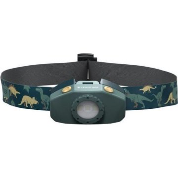 Ledlenser KIDLED2 DINO - LED Reguliuojamas vaikiškas galvos žibintas LED/1xAAA IPX4 40 lm 20 val. žalia