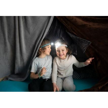 Ledlenser KIDLED4R RAINBOW - reguliuojamas LED įkraunamas vaikiškas galvos žibintas LED/280 mAh IPX4 40lm 18 h violetinė