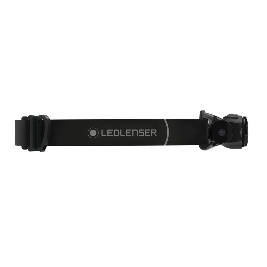 Ledlenser MH4 - įkraunamas LED galvos žibintas su reguliuojamu ryškumu, LED/750 mAh, IP54, 400 lm, 35 val., juodas