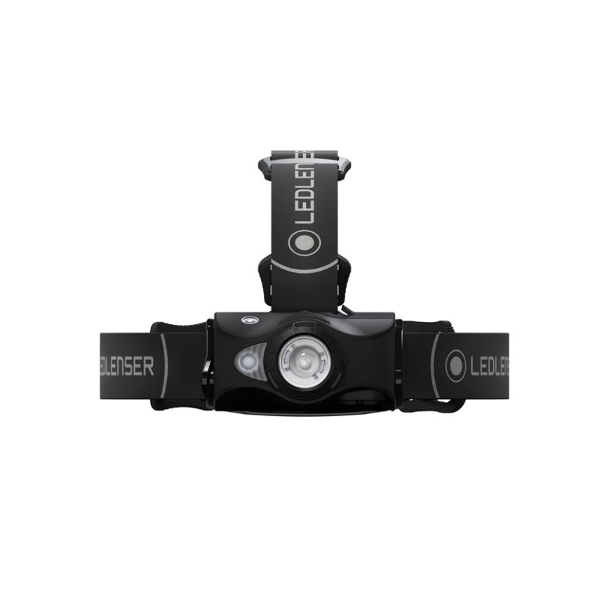 Ledlenser MH8 - LED su reguliuojamu ryškumu įkraunamas galvos žibintas LED/2xAA/1550 mAh IP54 600 lm 60 h juodas