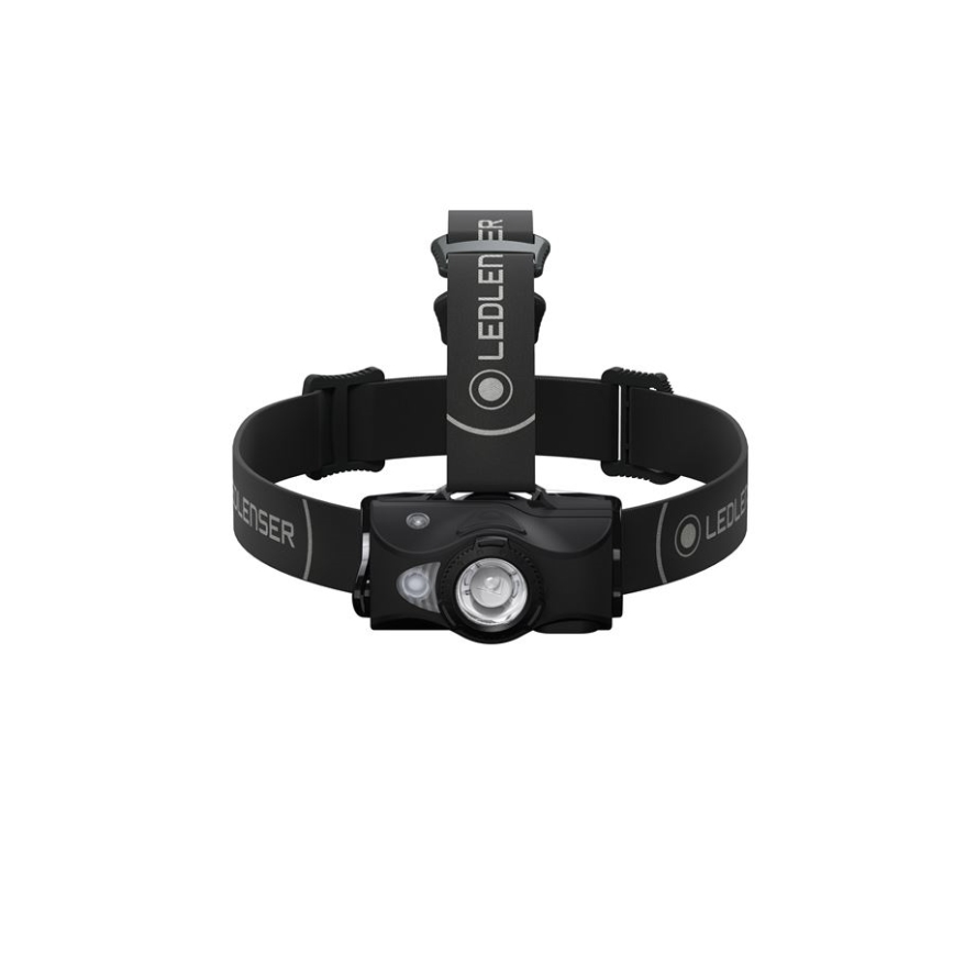 Ledlenser MH8 - LED su reguliuojamu ryškumu įkraunamas galvos žibintas LED/2xAA/1550 mAh IP54 600 lm 60 h juodas