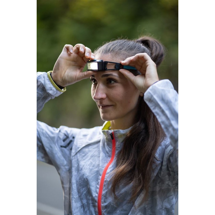 Ledlenser NEO1R - reguliuojamo ryškumo įkraunamas galvos žibintas LED/730 mAh IP67 250 lm 15 val. mėlynas