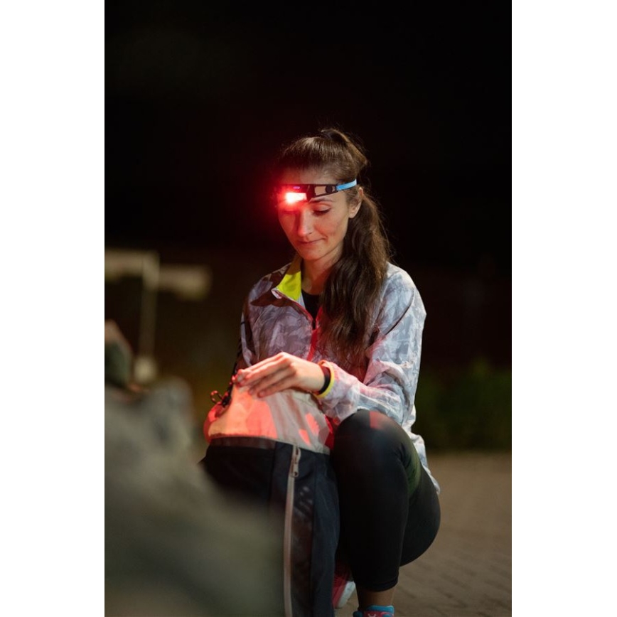 Ledlenser NEO1R - reguliuojamo ryškumo įkraunamas galvos žibintas LED/730 mAh IP67 250 lm 15 val. mėlynas