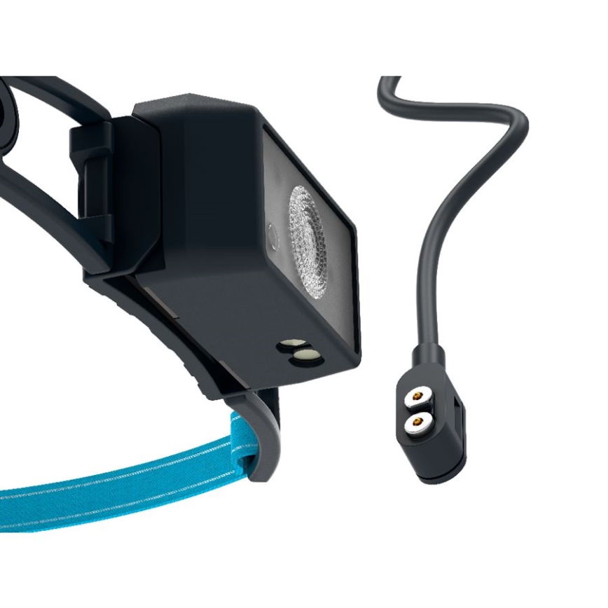 Ledlenser NEO1R - reguliuojamo ryškumo įkraunamas galvos žibintas LED/730 mAh IP67 250 lm 15 val. mėlynas