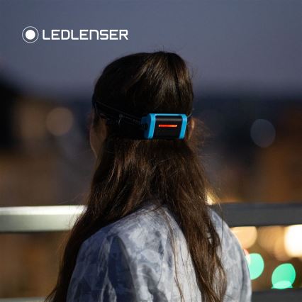Ledlenser NEO3 - reguliuojamas LED galvos žibintas LED/3xAAA IP54 400 lm 20 h mėlynas