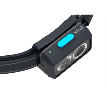 Ledlenser NEO3 - reguliuojamas LED galvos žibintas LED/3xAAA IP54 400 lm 20 h mėlynas