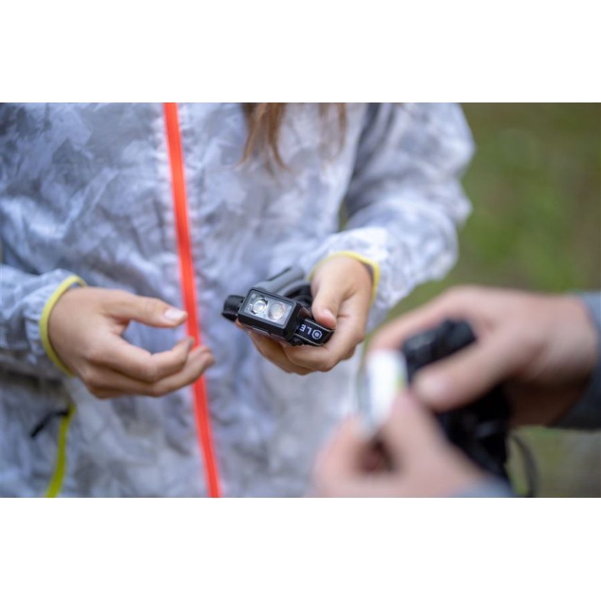 Ledlenser NEO5R - reguliuojamas įkraunamas LED galvos žibintas LED/1800mAh IP54 600 lm 35 h juodas