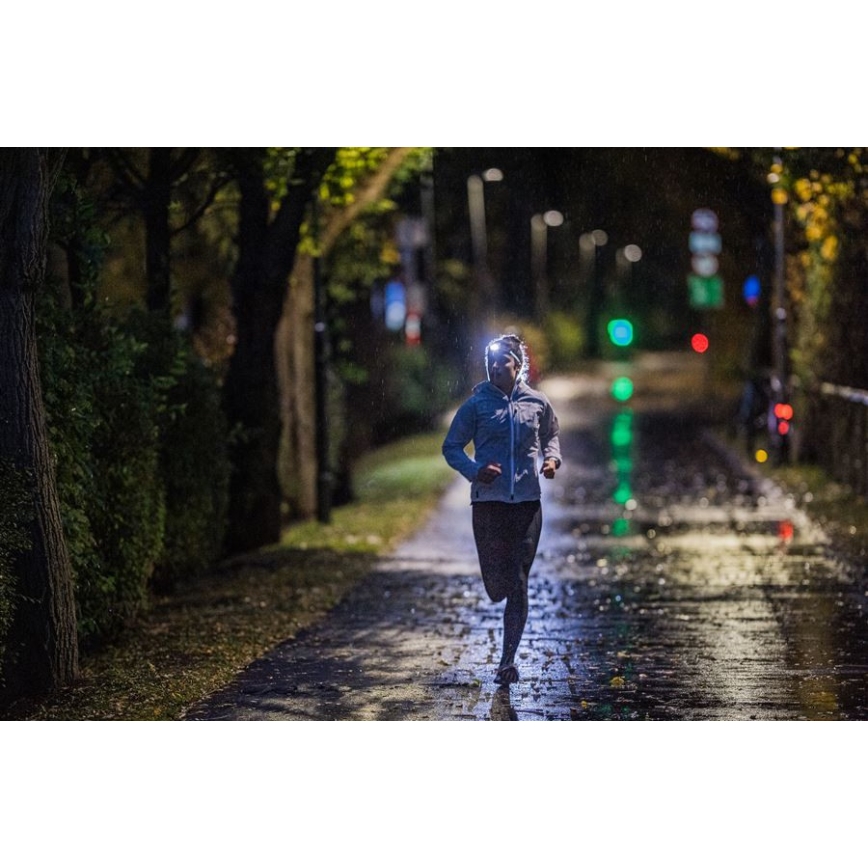 Ledlenser NEO5R - reguliuojamas įkraunamas LED galvos žibintas LED/1800mAh IP54 600 lm 35 h juodas