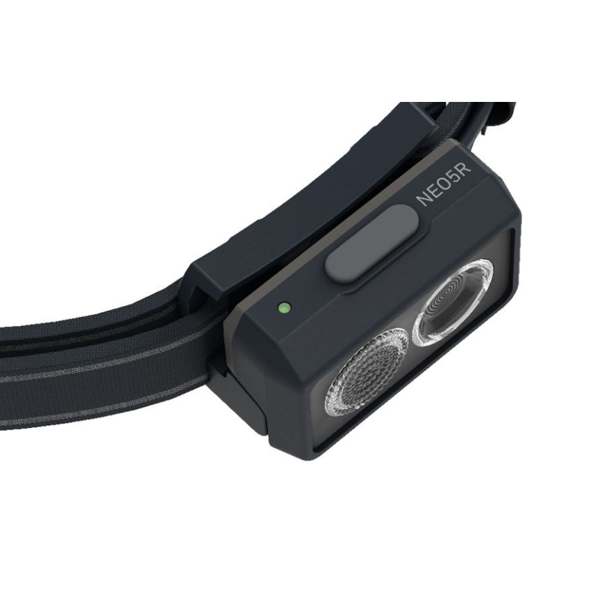Ledlenser NEO5R - reguliuojamas įkraunamas LED galvos žibintas LED/1800mAh IP54 600 lm 35 h juodas