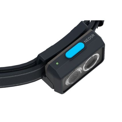 Ledlenser NEO5R - LED dimeriuojamas įkraunamas galvos žibintas LED/1800 mAh IP54 600 lm 35 h mėlynas