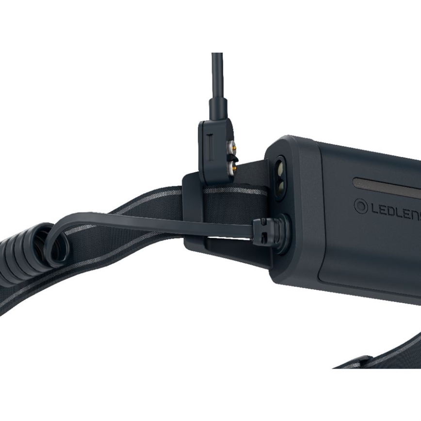 Ledlenser NEO5R - LED reguliuojamo ryškumo įkraunamas galvos žibintas LED/1800 mAh IP54 600 lm 35 val. juoda/balta