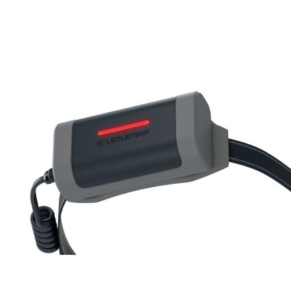 Ledlenser NEO9R - su reguliuojamu ryškumu įkraunamas LED galvos žibintas, 5000 mAh, IP54, 1200 lm, iki 120 val., juoda/pilka