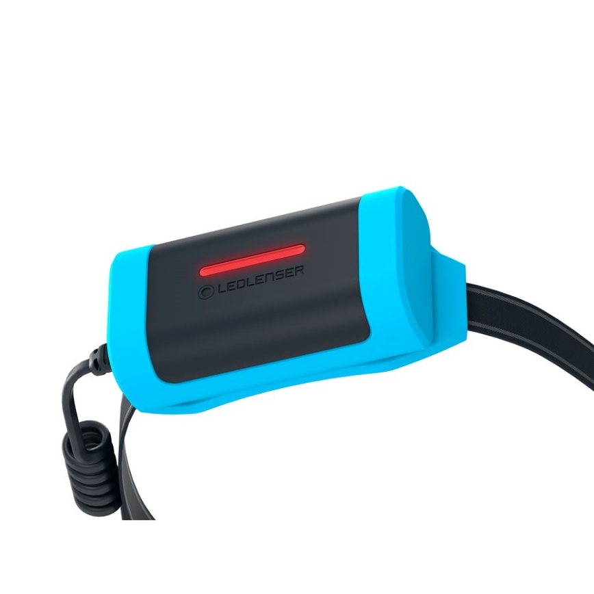Ledlenser NEO9R - reguliuojamo ryškumo įkraunamas galvos žibintas LED/5000 mAh IP54 1200 lm 120h juoda/mėlyna